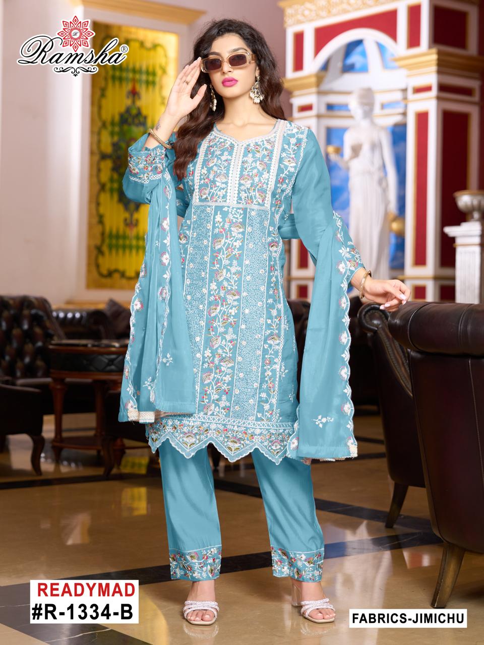 Ramsha R 1334 Nx Wholesale Jimmy Choo Pakistani Readymade Suit