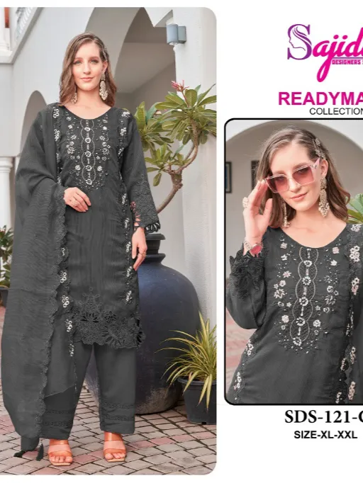 Sajida 121 A to D Wholesale Readymade Viscose Pakistani Suit Collection