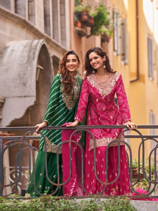 Sayuri Designer Meena Readyamade Premium Chinon Silk Salwar Suit - Image 6