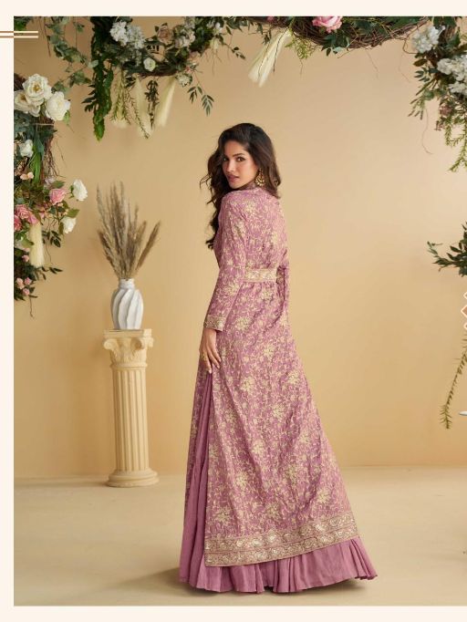 Sayuri Designer Tulip 10092 Series Premium Chinon Silk Gown Catalog - Image 6