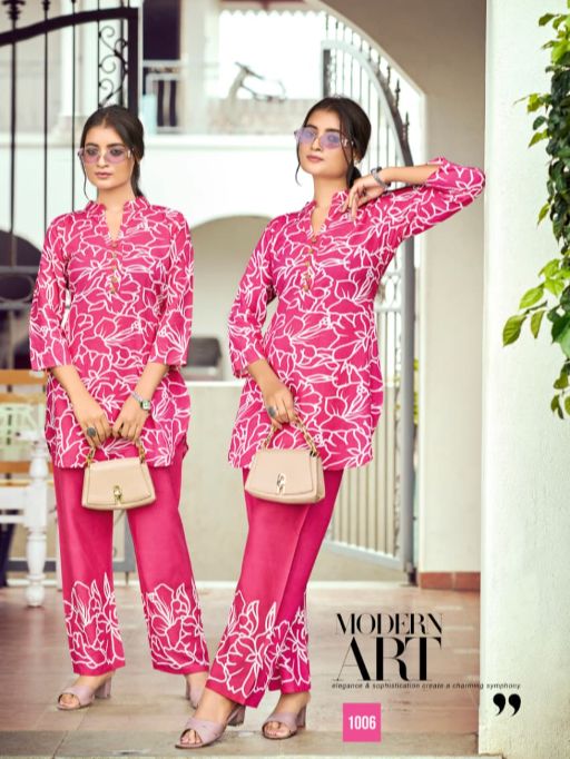 TIPS &amp; TOPS Instagirl Wholesale Heavy Reyon Printed Co-ord Catalog — Wholesale, Tips And Tops wholesale from Surat — view 3