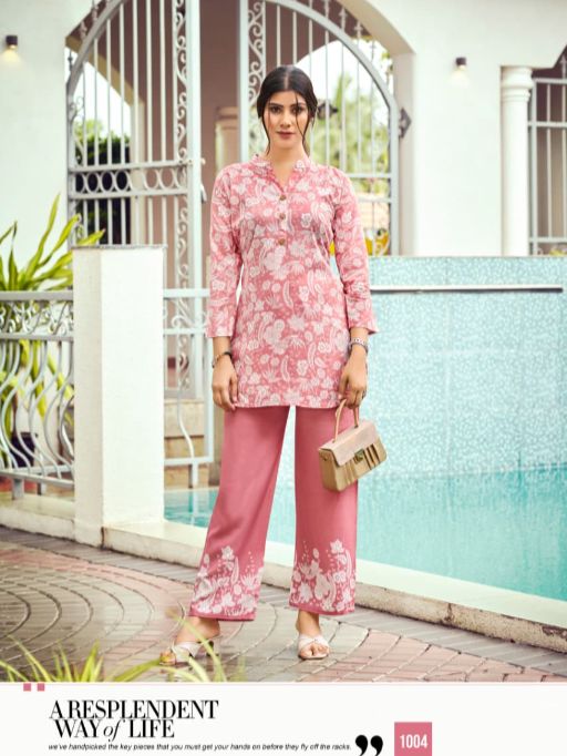 TIPS &amp; TOPS Instagirl Wholesale Heavy Reyon Printed Co-ord Catalog — Wholesale, Tips And Tops wholesale from Surat — view 4