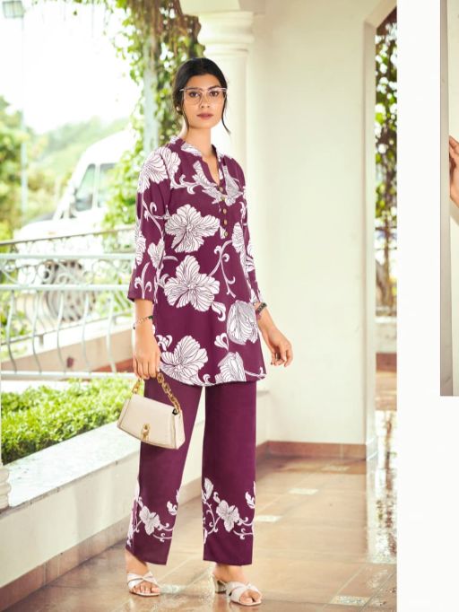 TIPS &amp; TOPS Instagirl Wholesale Heavy Reyon Printed Co-ord Catalog — Wholesale, Tips And Tops wholesale from Surat — view 5