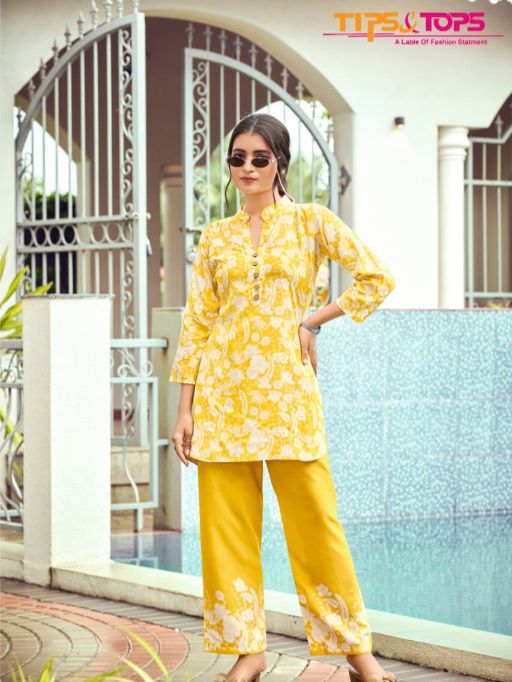 TIPS &amp; TOPS Instagirl Wholesale Heavy Reyon Printed Co-ord Catalog — Wholesale, Tips And Tops wholesale from Surat — view 2