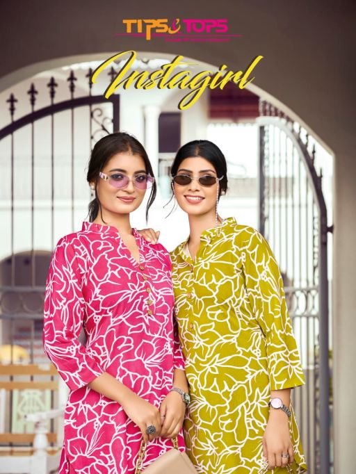 TIPS & TOPS Instagirl Wholesale Heavy Reyon Printed Co-ord Catalog