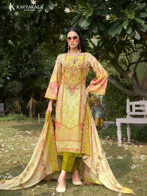 Vardan Ethnic Kavya Kala Anarkali Vol 15 Wholesale Fancy Cotton Printed Dress Material - Image 8