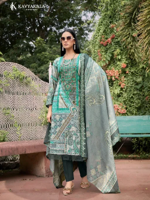 Vardan Ethnic Kavya Kala Anarkali Vol 15 Wholesale Fancy Cotton Printed Dress Material - Image 2