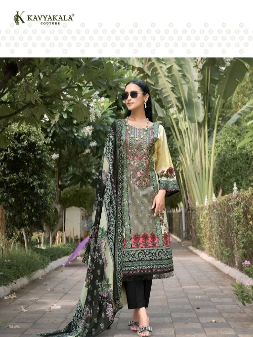 Vardan Ethnic Kavya Kala Anarkali Vol 15 Wholesale Fancy Cotton Printed Dress Material - Image 6