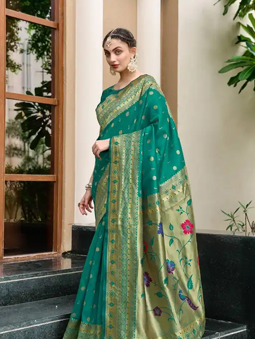Vardan Ethnic Meera 298 Wholesale Paithani Partywear Silk Saree Collection