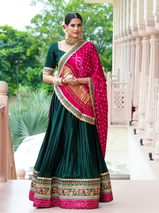 Vardan Ethnic PC Bandhej Navratri Lehenga Choli Collection