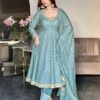 Vardan Ethnic SR 525 Readymade Heavy Georgette Embroidery Gown