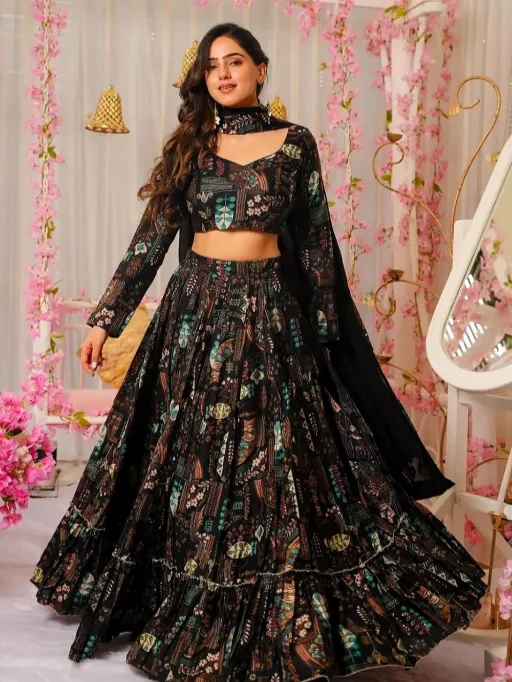 Vardan Ethnic Vallari Vol 2 Wholesale Chinon Printed Lehenga Choli Collection