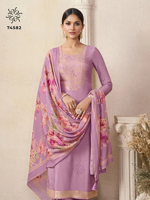 Vinay Kuleesh Navya Vol 2 Wholesale Self Weaved Viscose Salwar Suit - Image 2