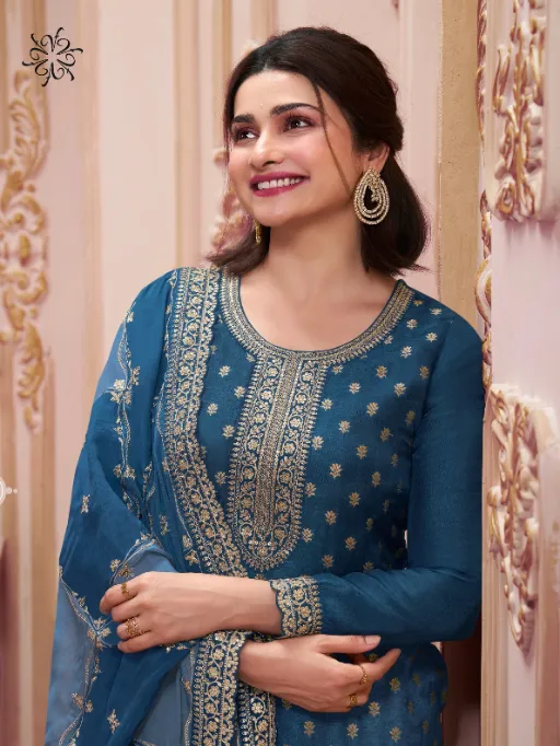 Vinay Shristi Hit List Wholesale Dola Jacquard Embroidered Dress Material