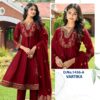 Vitara Vartika Wholesale Vichitra Silk Anarkali Kurti With Bottom Duapatta