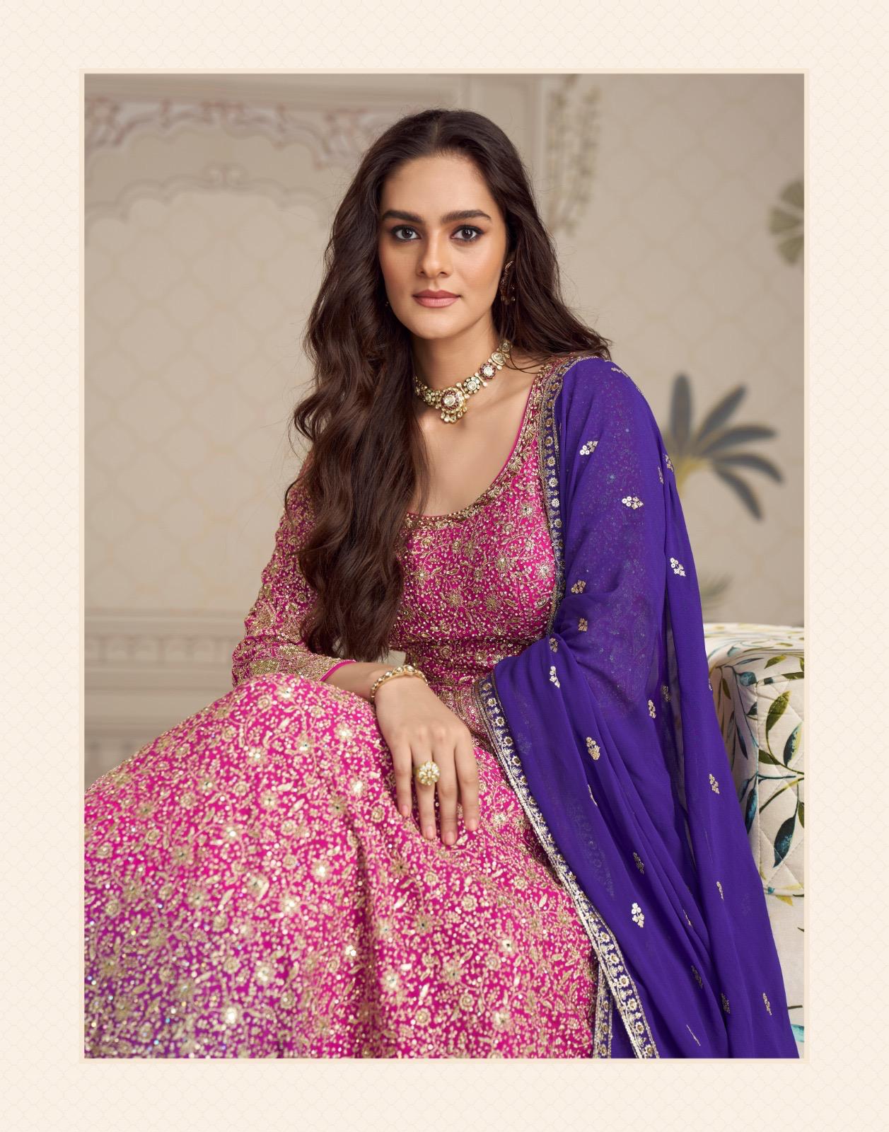 Sayuri Saboori Georgette Embroidered Designer Party Wear Gown - Image 6