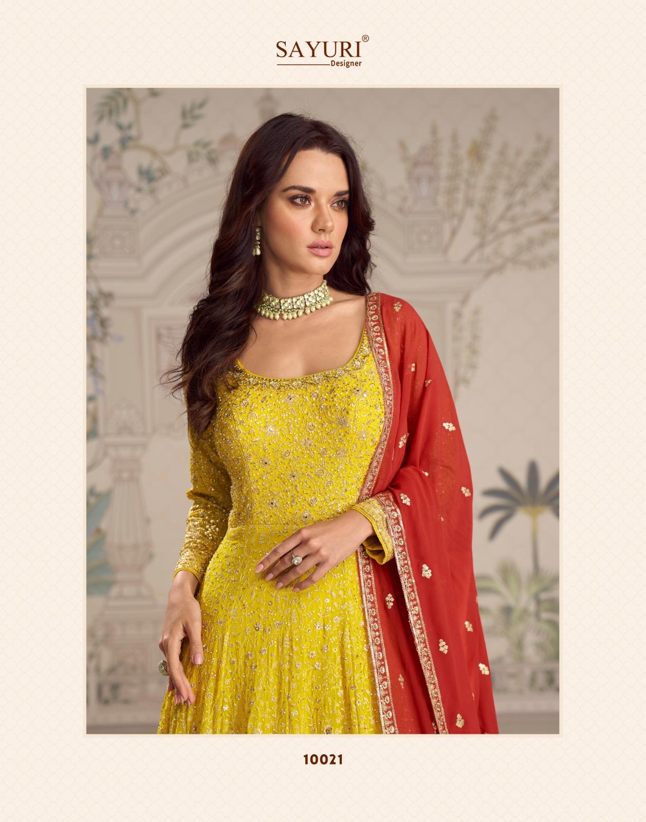 Sayuri Saboori Georgette Embroidered Designer Party Wear Gown - Image 5