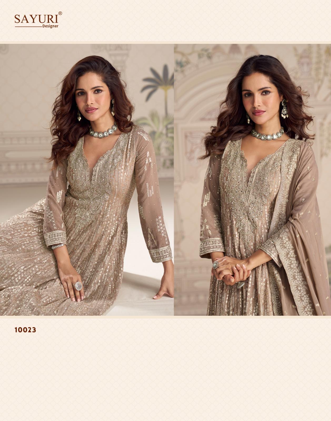 Sayuri Saboori Georgette Embroidered Designer Party Wear Gown - Image 3