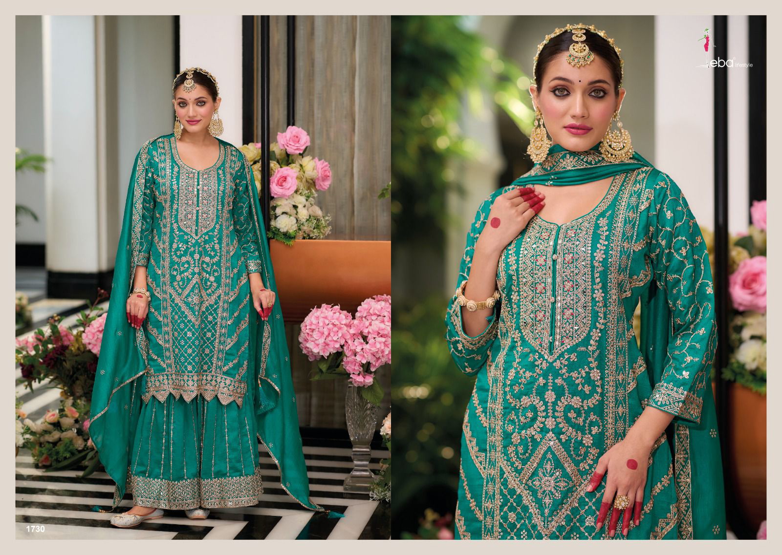 Eba Preet Vol 2 Heavy Silk Embroidery Designer Salwar Suit - Image 5