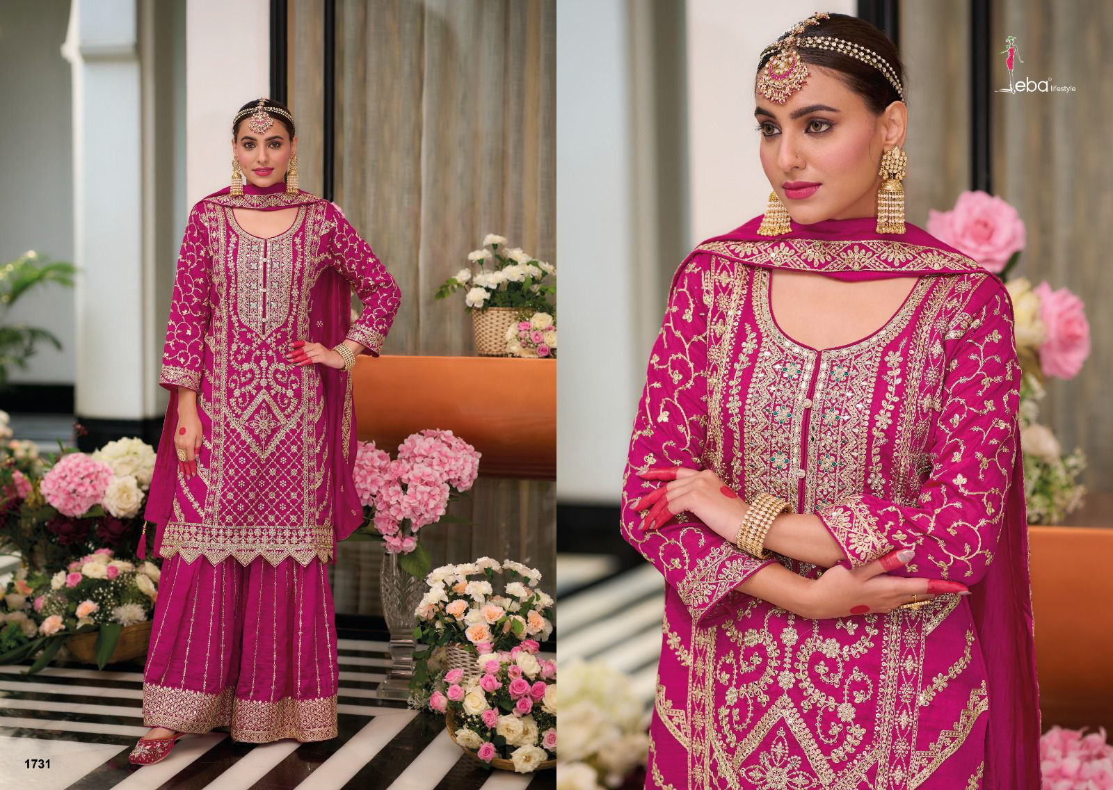 Eba Preet Vol 2 Heavy Silk Embroidery Designer Salwar Suit - Image 4