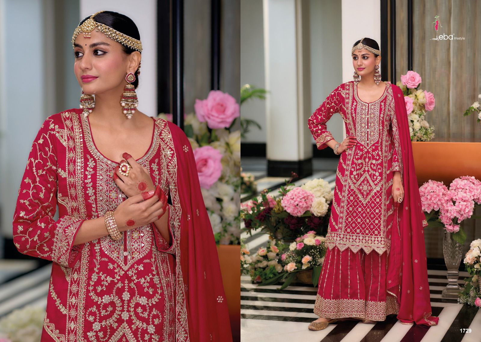 Eba Preet Vol 2 Heavy Silk Embroidery Designer Salwar Suit - Image 8