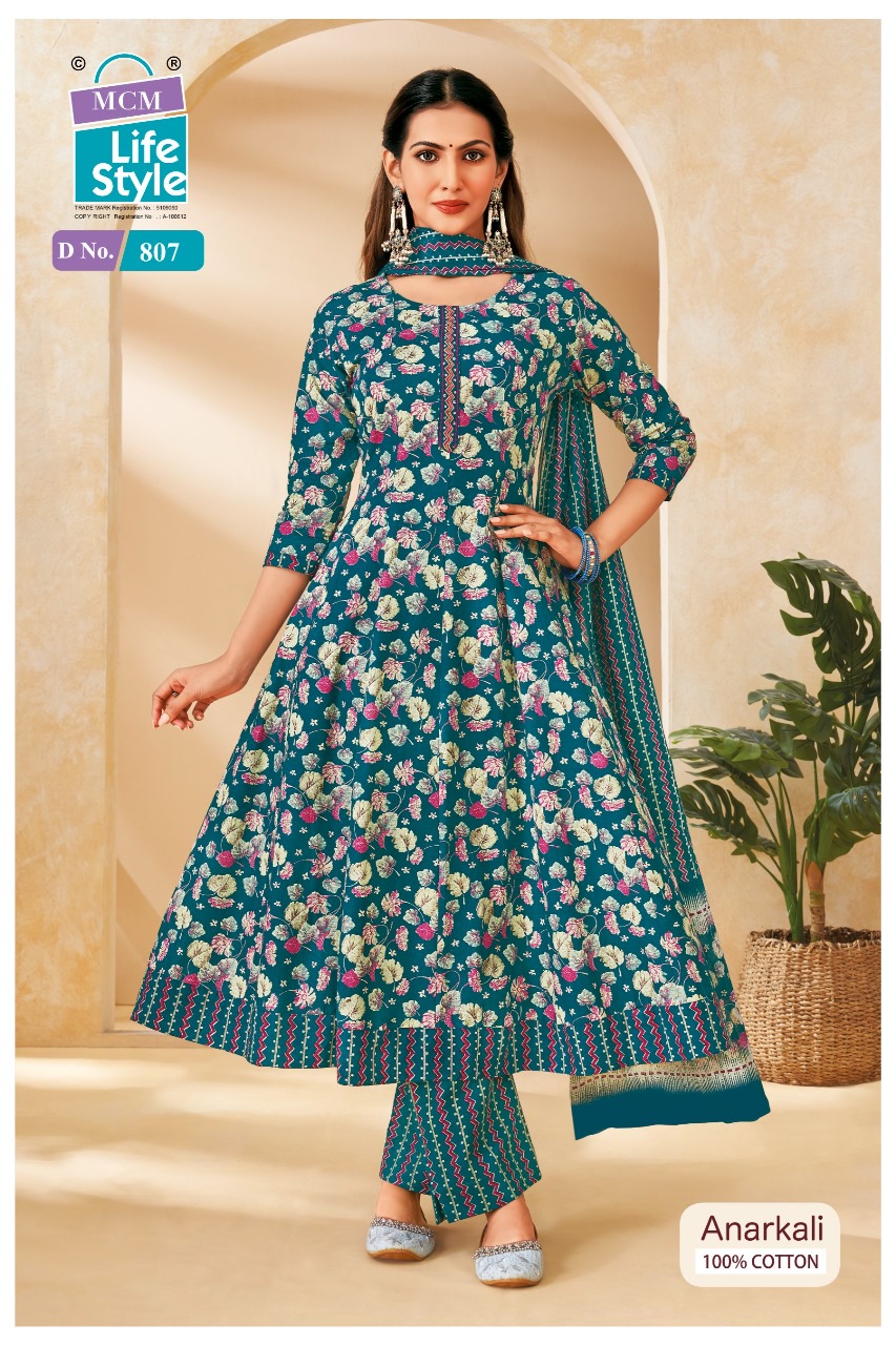 Mcm Anarkali Vol 8 Readymade Cotton Printed Anarkali Suit - Image 4
