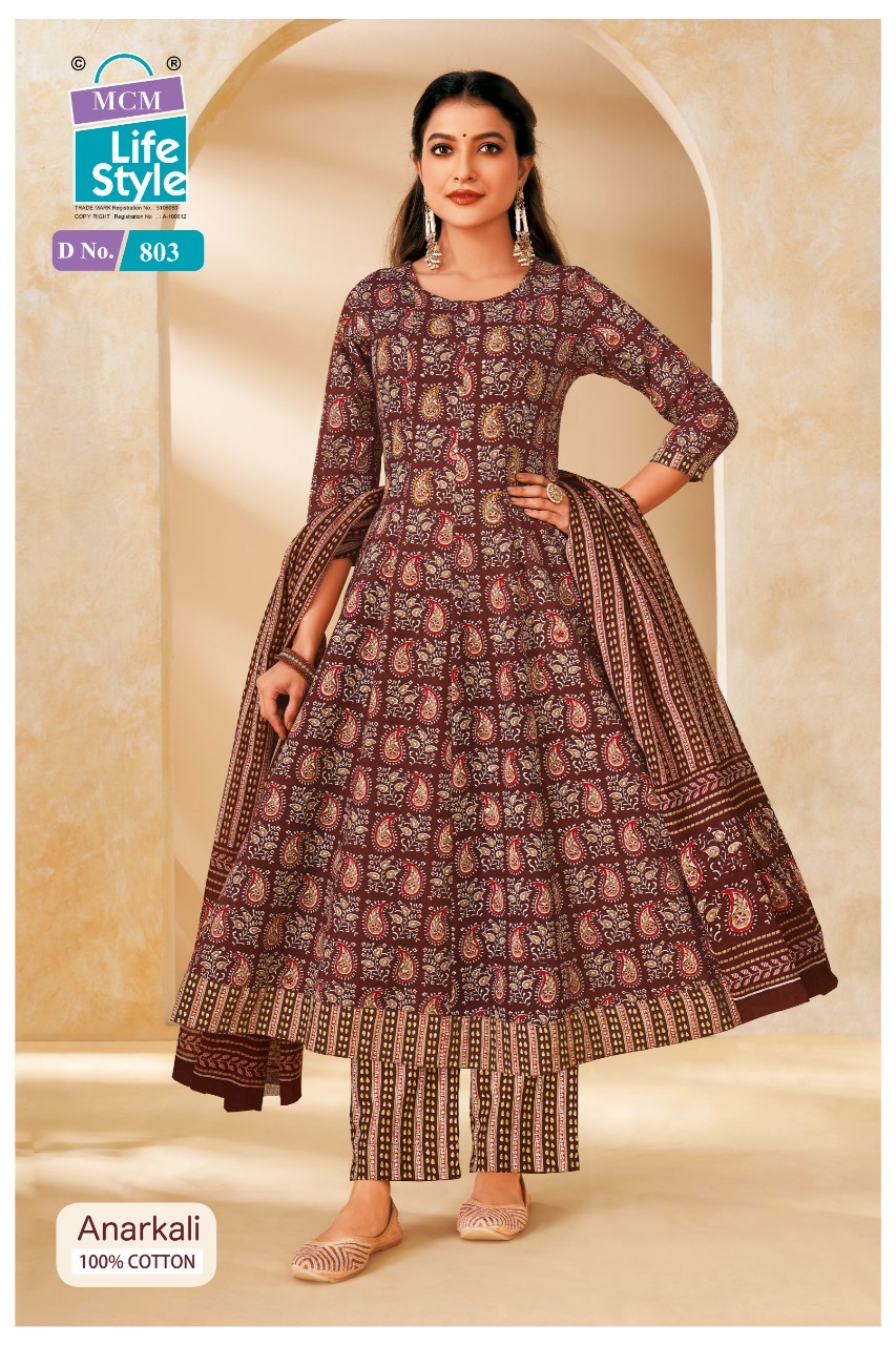 Mcm Anarkali Vol 8 Readymade Cotton Printed Anarkali Suit - Image 3