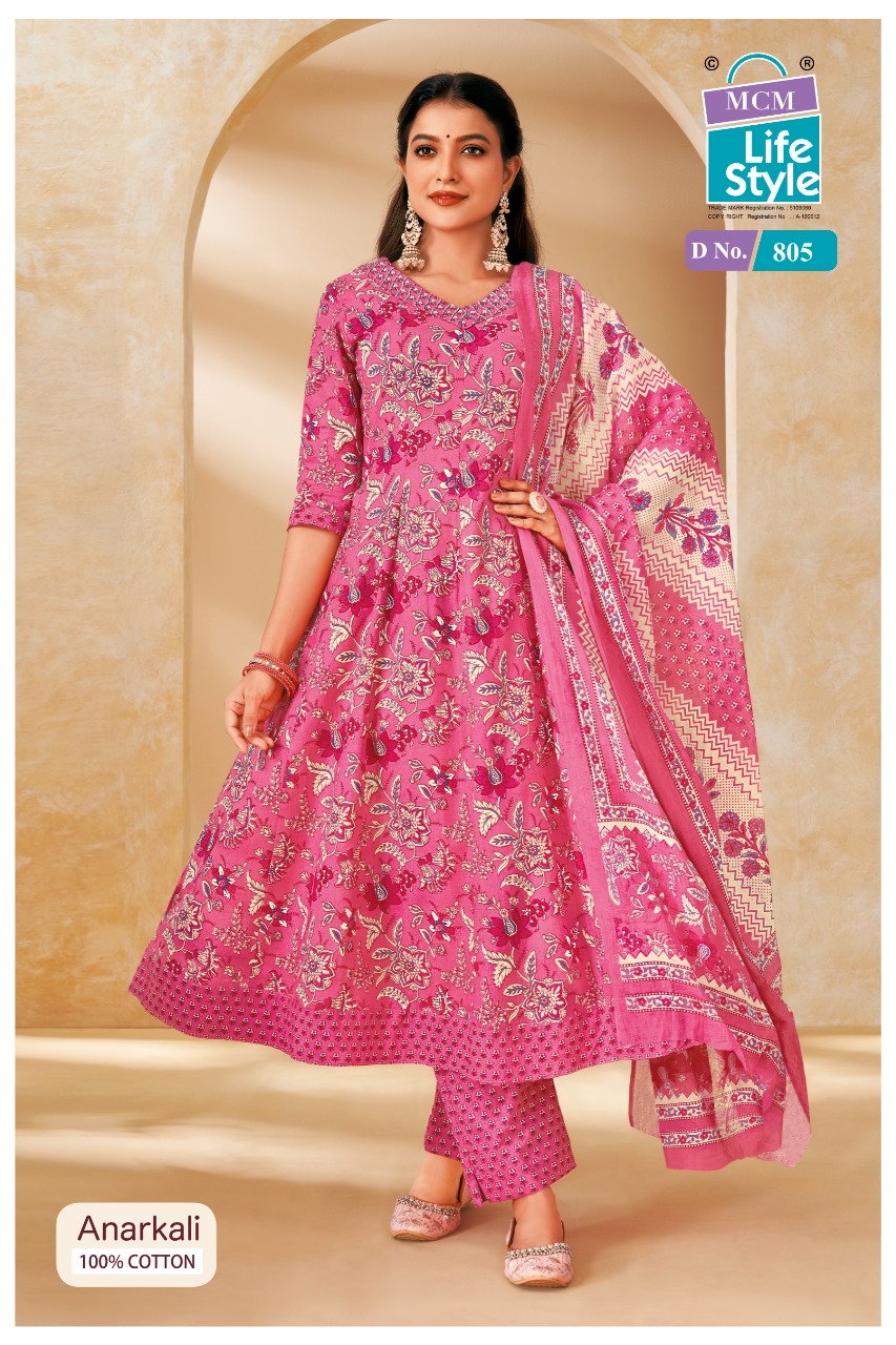 Mcm Anarkali Vol 8 Readymade Cotton Printed Anarkali Suit