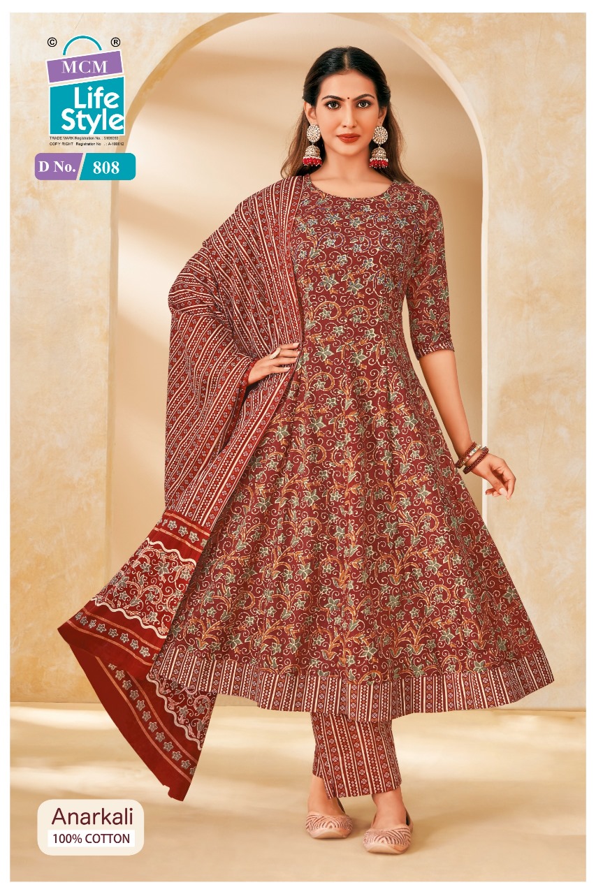 Mcm Anarkali Vol 8 Readymade Cotton Printed Anarkali Suit - Image 10