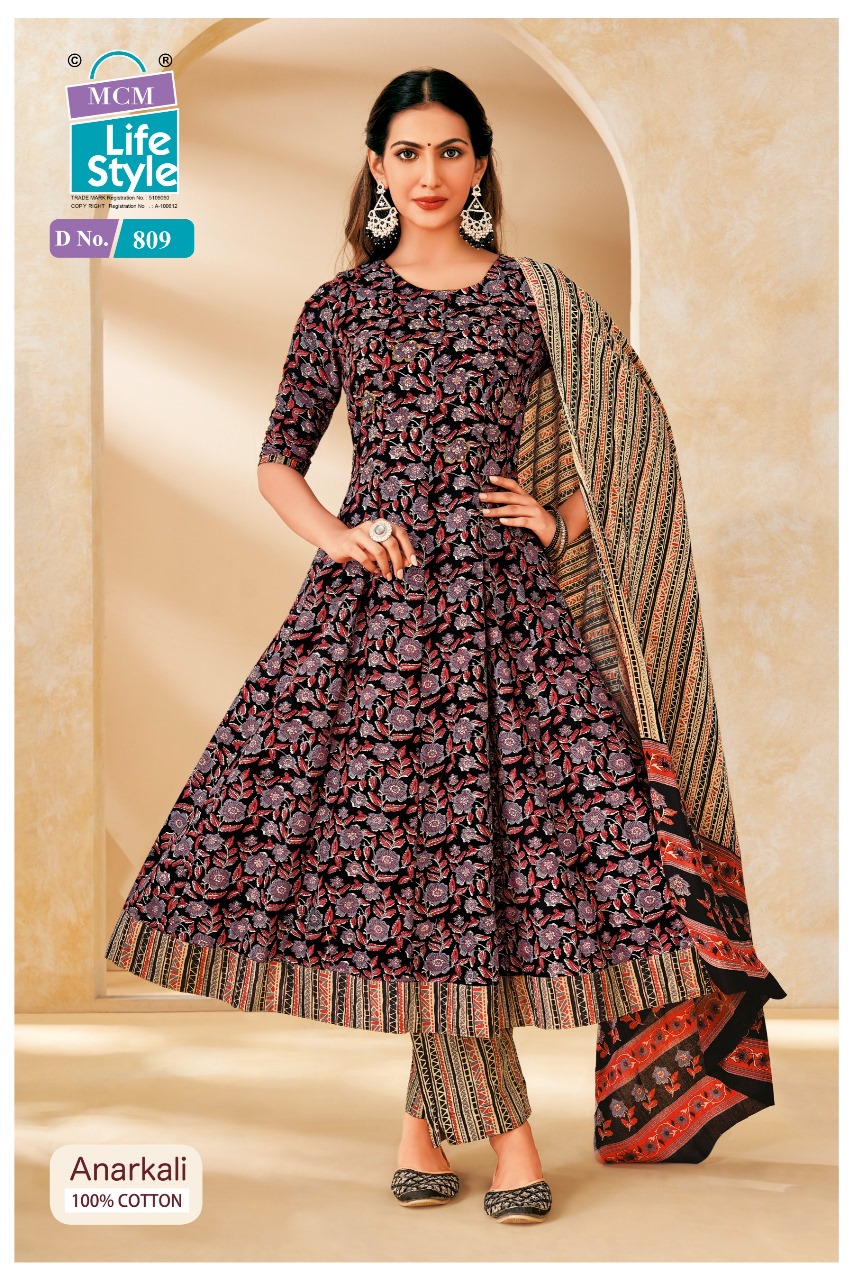 Mcm Anarkali Vol 8 Readymade Cotton Printed Anarkali Suit - Image 9