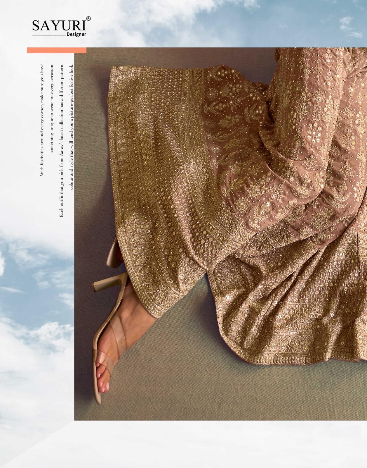 Sayuri Mehfil Georgette Indo Western Party Wear Catalog - Image 8