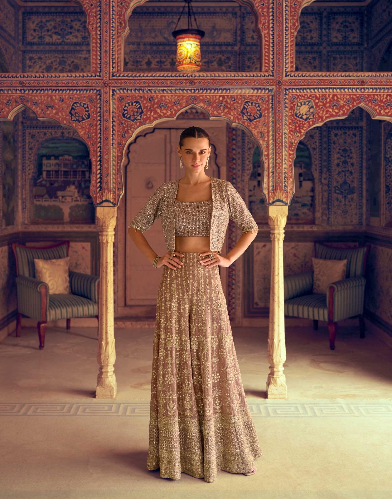 Sayuri Mehfil Georgette Indo Western Party Wear Catalog