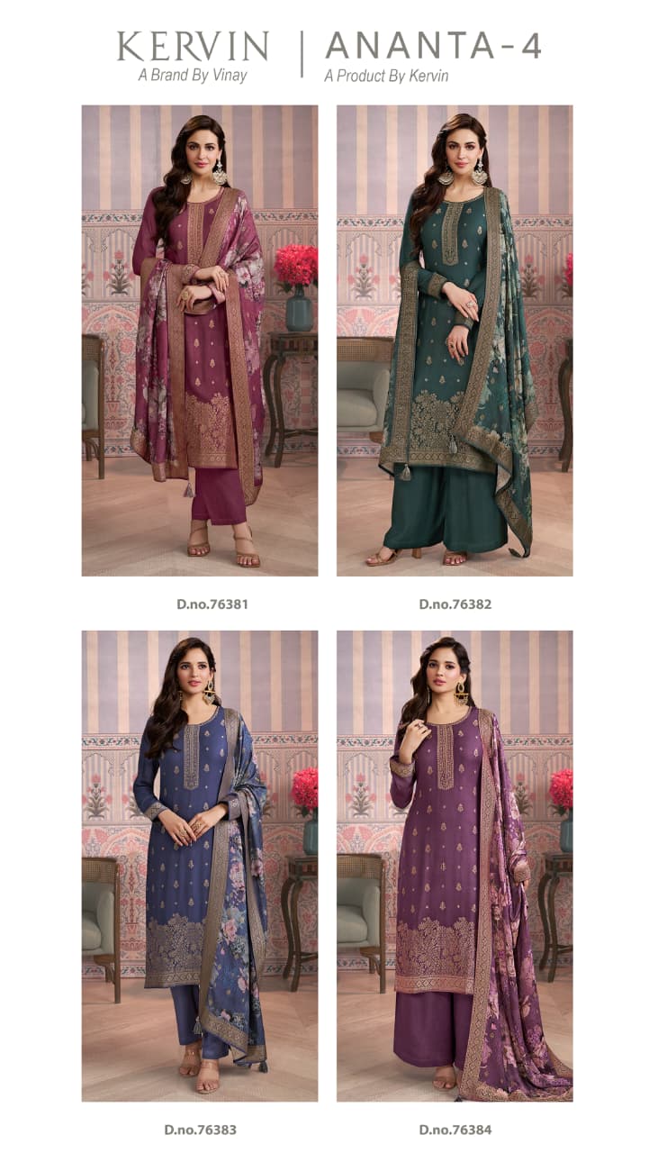 Vinay Kervin Ananta Vol 4 Wholesale Viscose Pashmina Salwar Kameez Catalog - Image 6