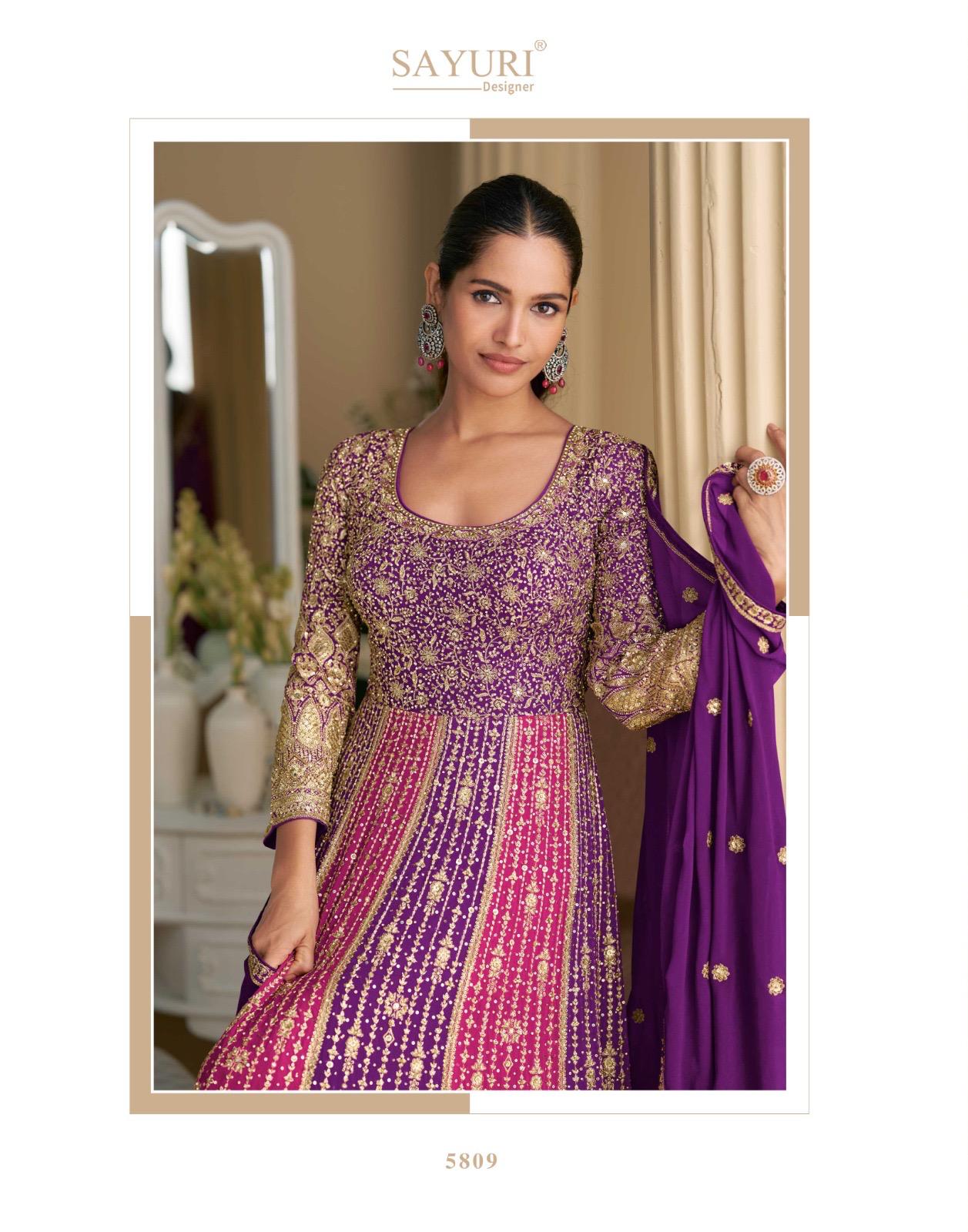 Sayuri Rutba Georgette Embroidered Party Wear Gown - Image 8