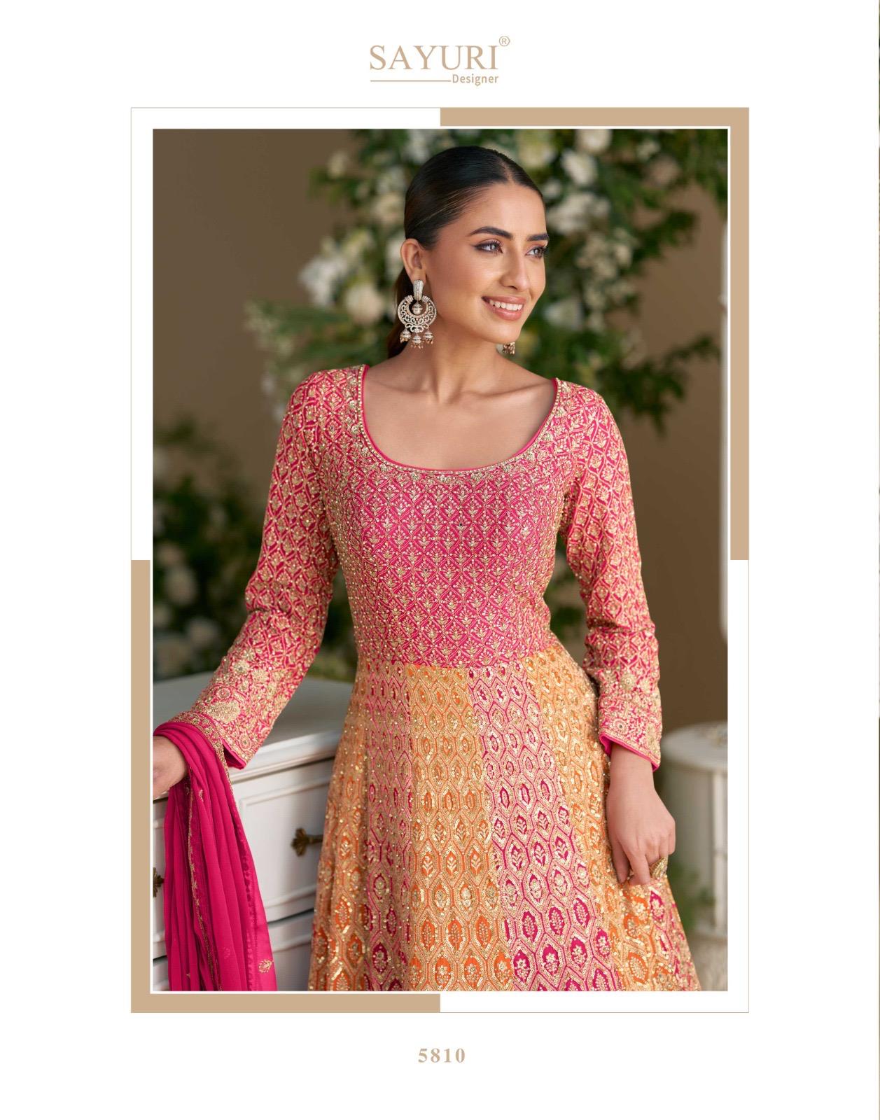 Sayuri Rutba Georgette Embroidered Party Wear Gown - Image 7