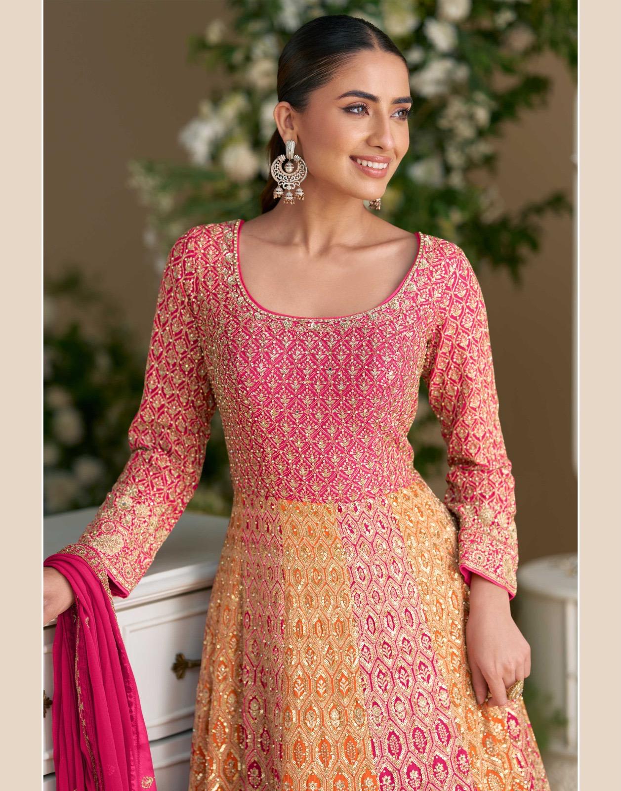 Sayuri Rutba Georgette Embroidered Party Wear Gown - Image 6