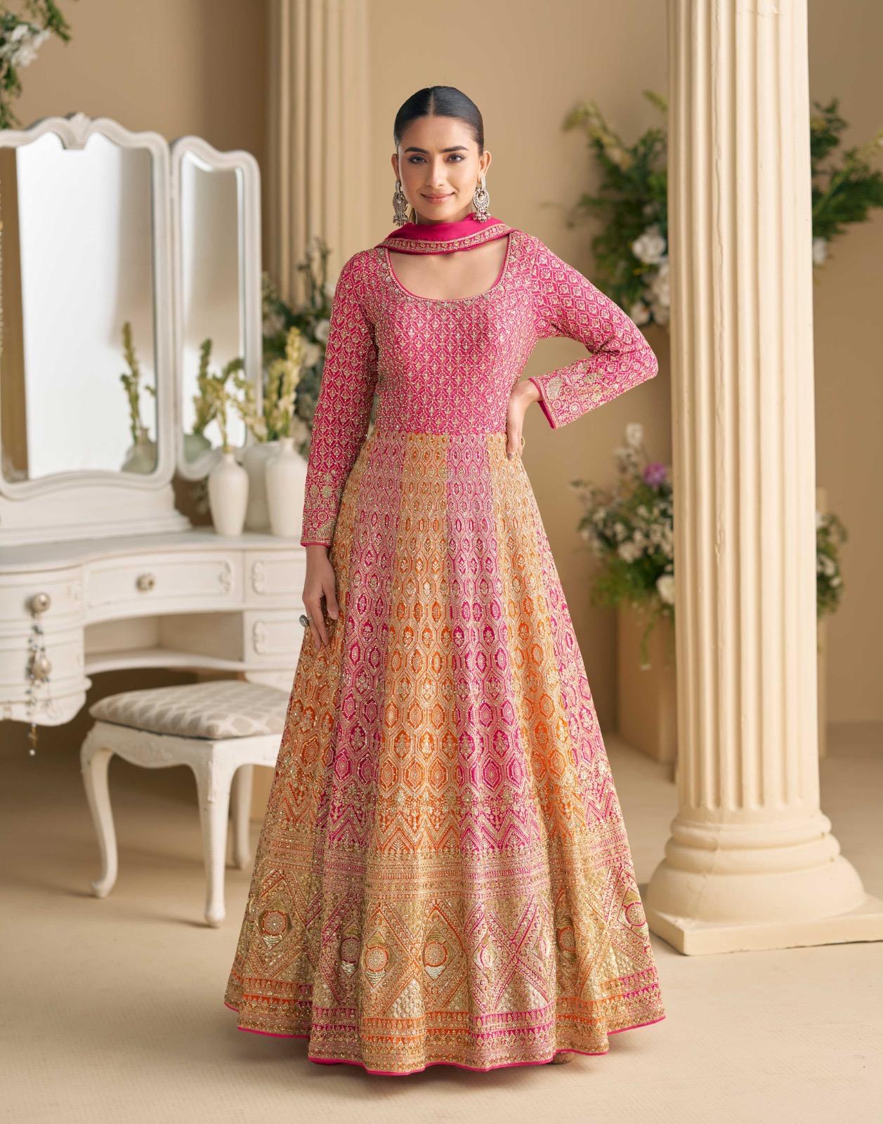 Sayuri Rutba Georgette Embroidered Party Wear Gown - Image 4