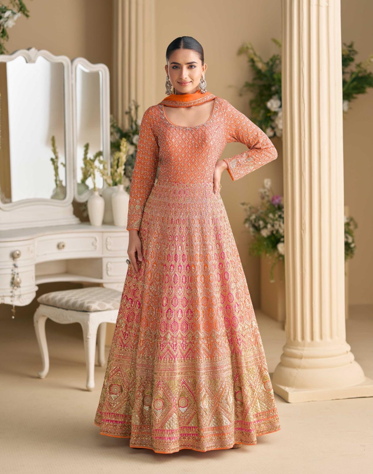Sayuri Rutba Georgette Embroidered Party Wear Gown - Image 2