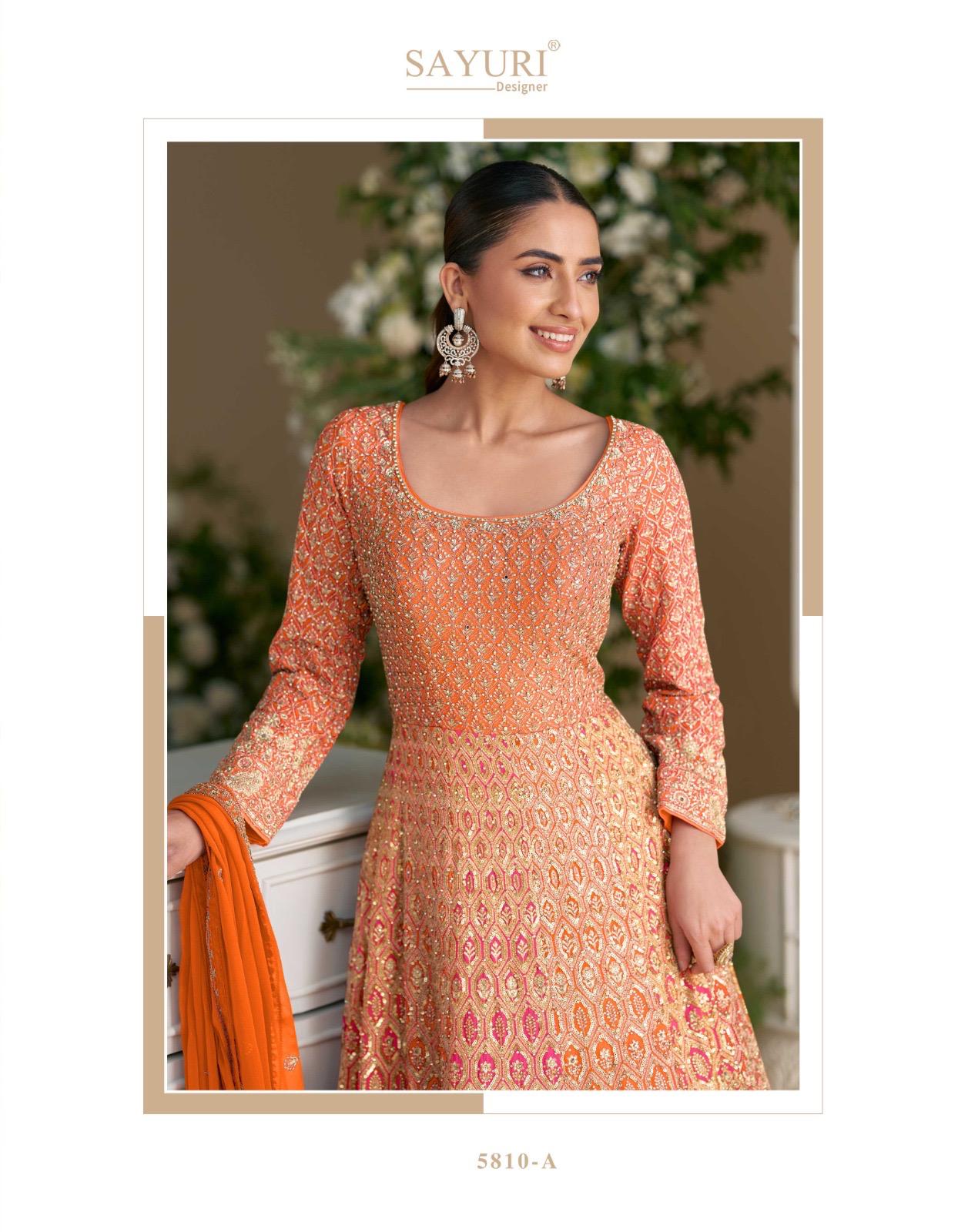 Sayuri Rutba Georgette Embroidered Party Wear Gown - Image 10
