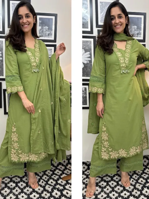 BE 385 Readymade Reyon Slub Cotton Slawar Suit Collection - Image 2