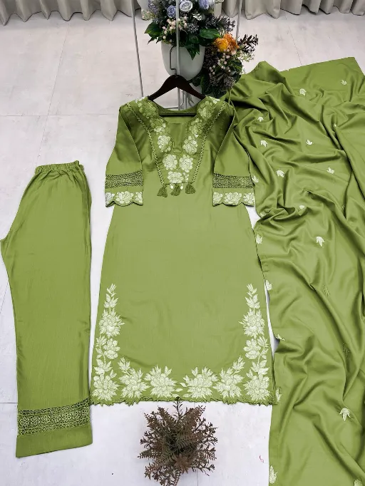 BE 385 Readymade Reyon Slub Cotton Slawar Suit Collection - Image 4