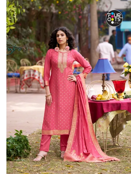 FOURDOTS TAVLEEN Wholesale Viscose Jacquard Salwar Suit Collection