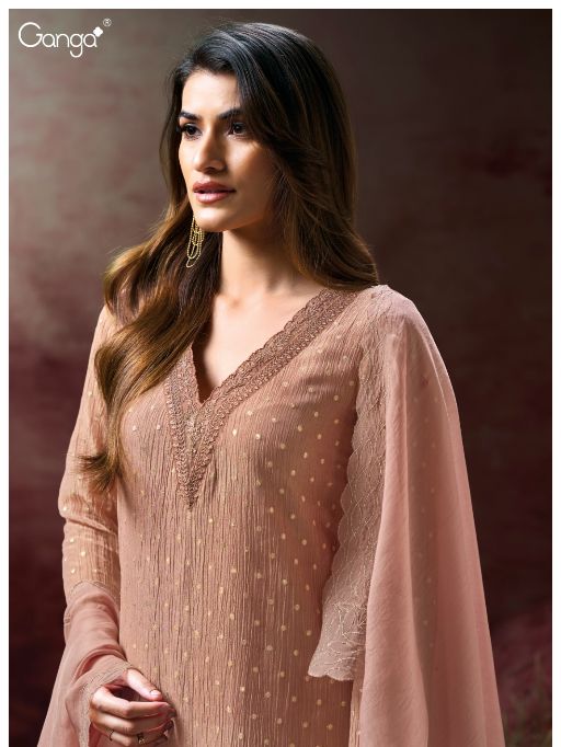 Ganga EARI 3116 Wholesale Premium Viscose Jacquard Salwar Kameez