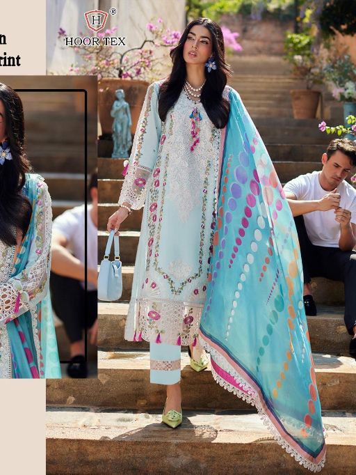 Hoor Tex H-327 Heavy Cotton Pakistani Salwar Kameez Catalog (2)