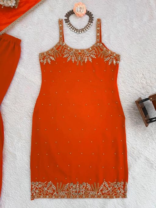 KD 1531 Faux Georgette Readymade Sharara Suit Catalog — Wholesale Salwar Suits, Vardan Ethnic wholesale from Surat - Gallery Image 7