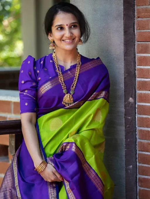 KP Creation KP-2029 Soft Lichi Silk Saree Catalog - Image 5