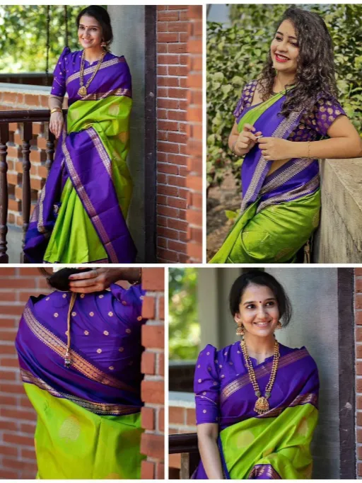 KP Creation KP-2029 Soft Lichi Silk Saree Catalog - Image 2