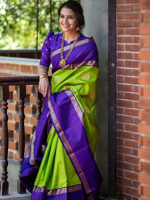 KP Creation KP-2029 Soft Lichi Silk Saree Catalog - Image 3