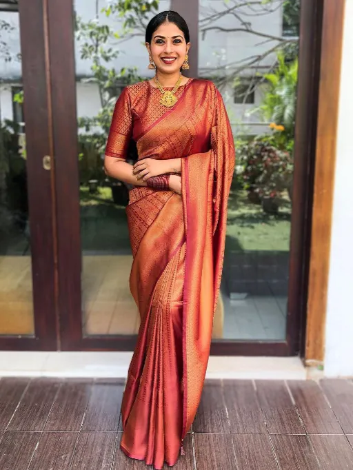 KP Creation KP-4009 Soft Lichi Silk Jacquard Saree Collection