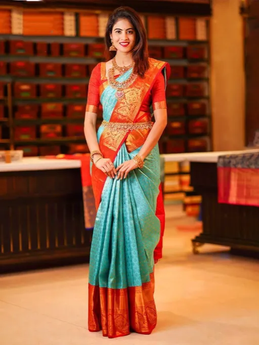 KP Creation KP-6072 Soft Lichi Silk Jacquard Saree Collection